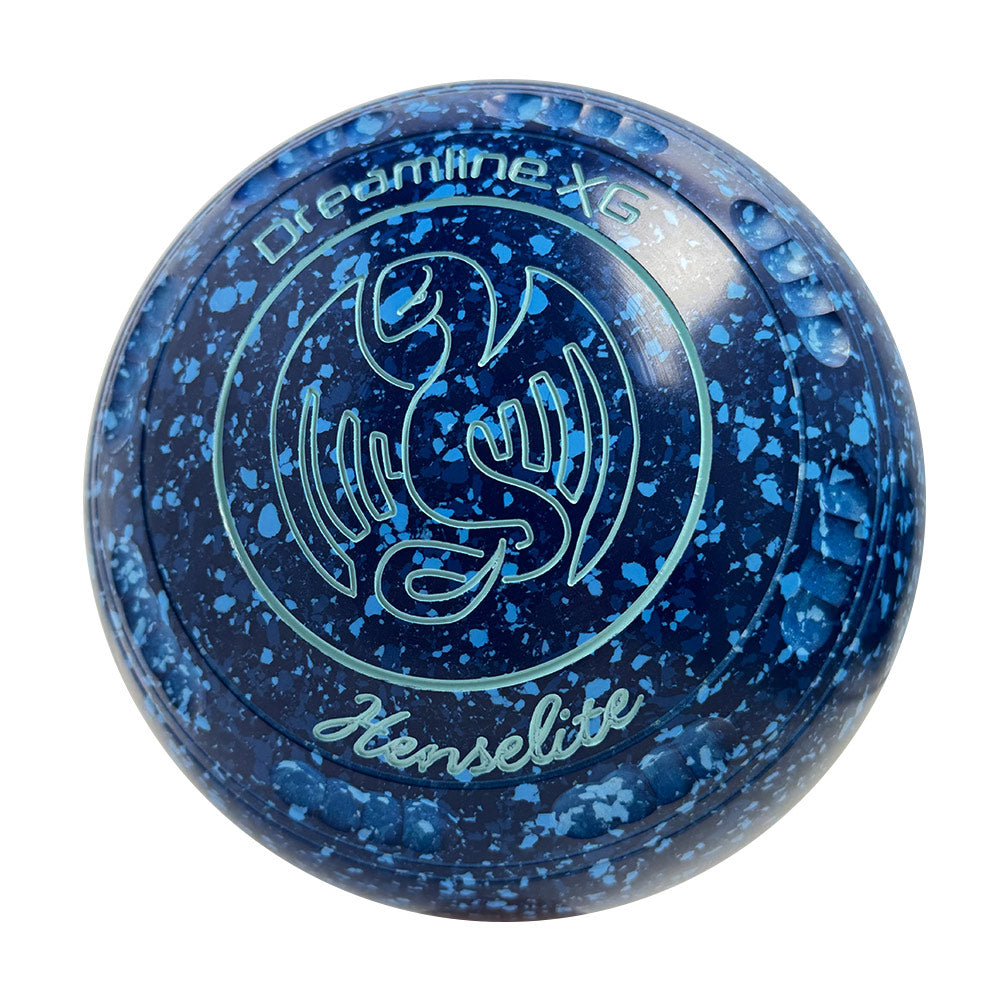 Henselite Dreamline XG Lawn Bowls Size 3 Heavy Gripped - Denim  AQ8-42