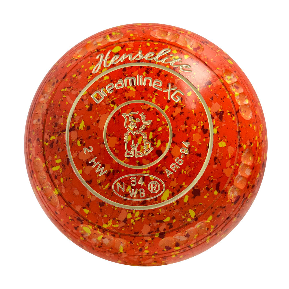 Henselite Dreamline XG Lawn Bowls Size 2 Heavy Gripped - Sunburst  AR6-94