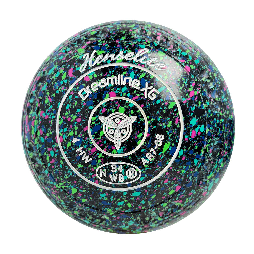 Henselite Dreamline XG Lawn Bowls Size 4 Heavy Gripped - Mystic  AR7-06