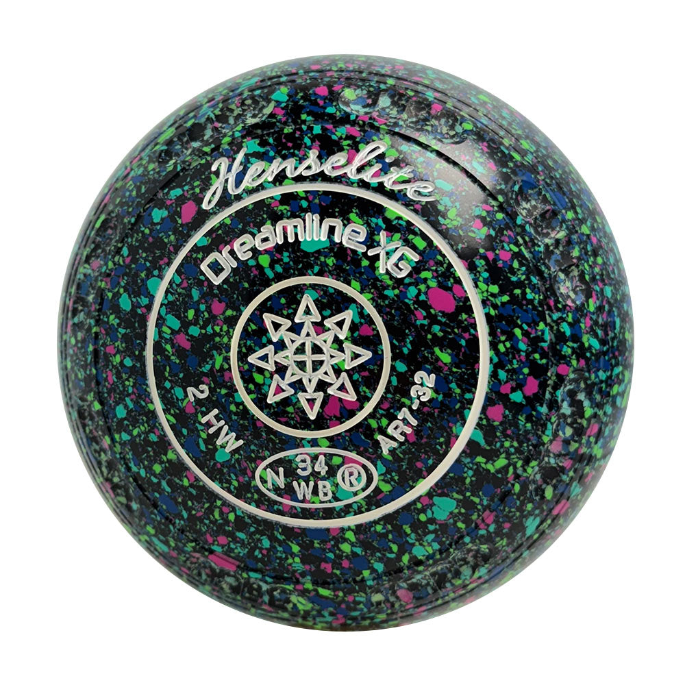 Henselite Dreamline XG Lawn Bowls Size 2 Heavy Gripped - Mystic - AR7-32