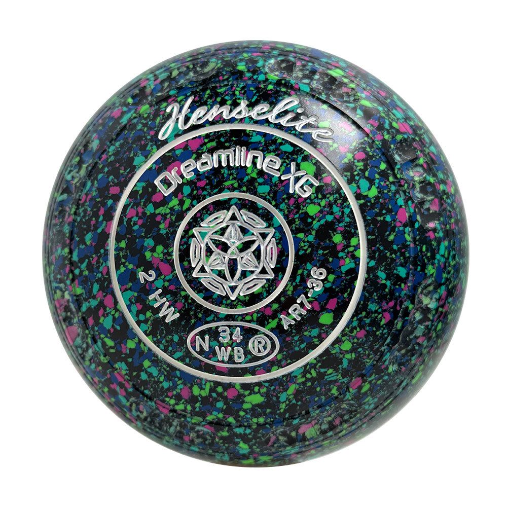 Henselite Dreamline XG Lawn Bowls Size 2 Heavy Gripped - Mystic  AR7-36