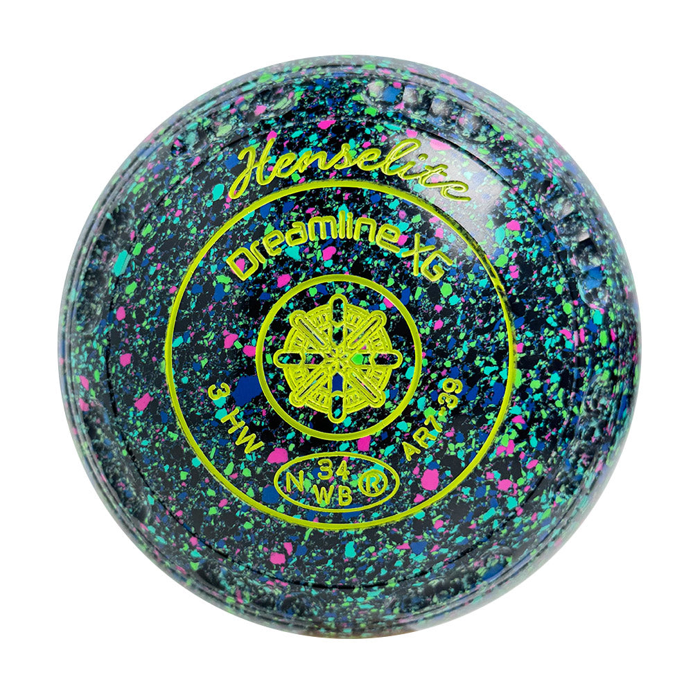 Henselite Dreamline XG Lawn Bowls Size 3 Heavy Gripped - Mystic  AR7-39