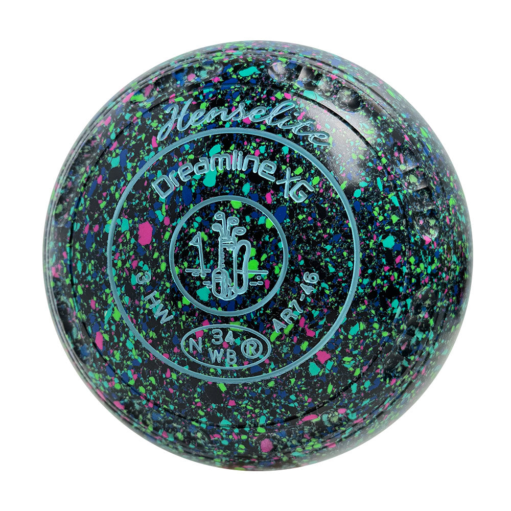 Henselite Dreamline XG Lawn Bowls Size 3 Heavy Gripped - Mystic -  AR7-46