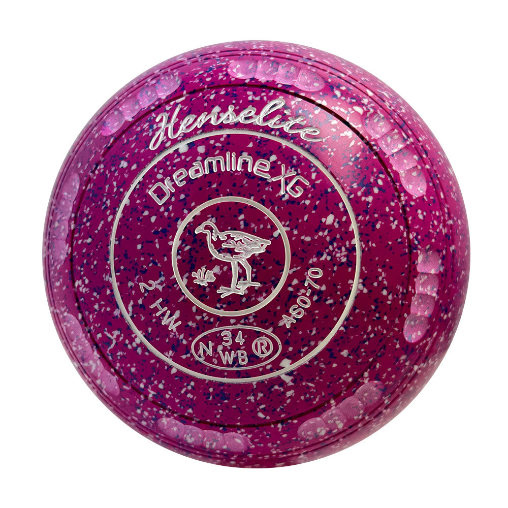 Henselite Dreamline XG Lawn Bowls Size 2 Heavy Gripped - Aster - AS0-70