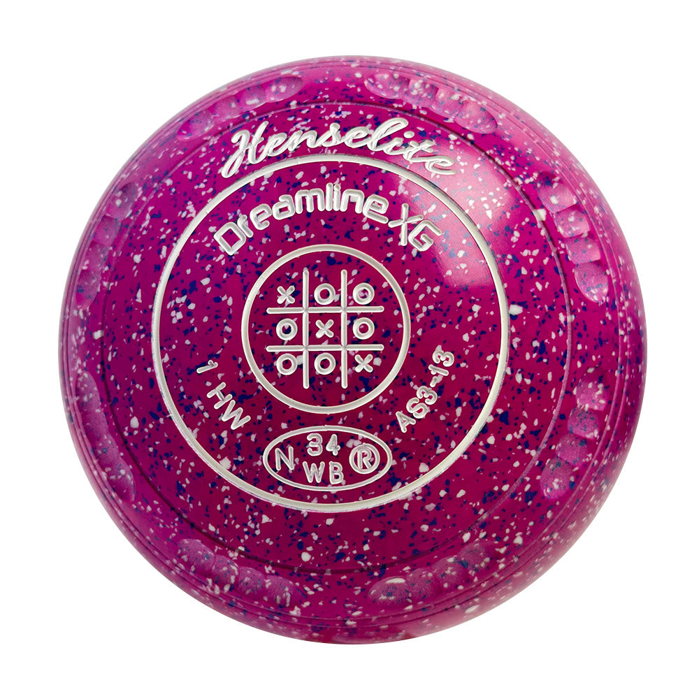 Henselite Dreamline XG Lawn Bowls Size 1 Heavy Gripped - Aster  AS3-13