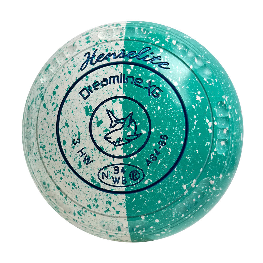 Henselite Dreamline XG Lawn Bowls Size 3 Heavy Gripped - Peppermint Duo - AS4-86