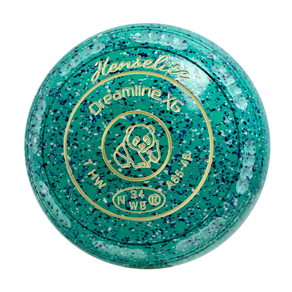 Henselite Dreamline XG Lawn Bowls Size 1 Heavy Gripped - Seaspray  AS5-48