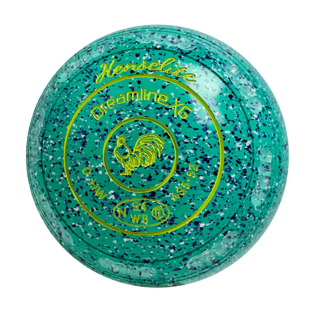 Henselite Dreamline XG Lawn Bowls Size 0 Heavy Gripped - Seaspray AS5-52 Henselite