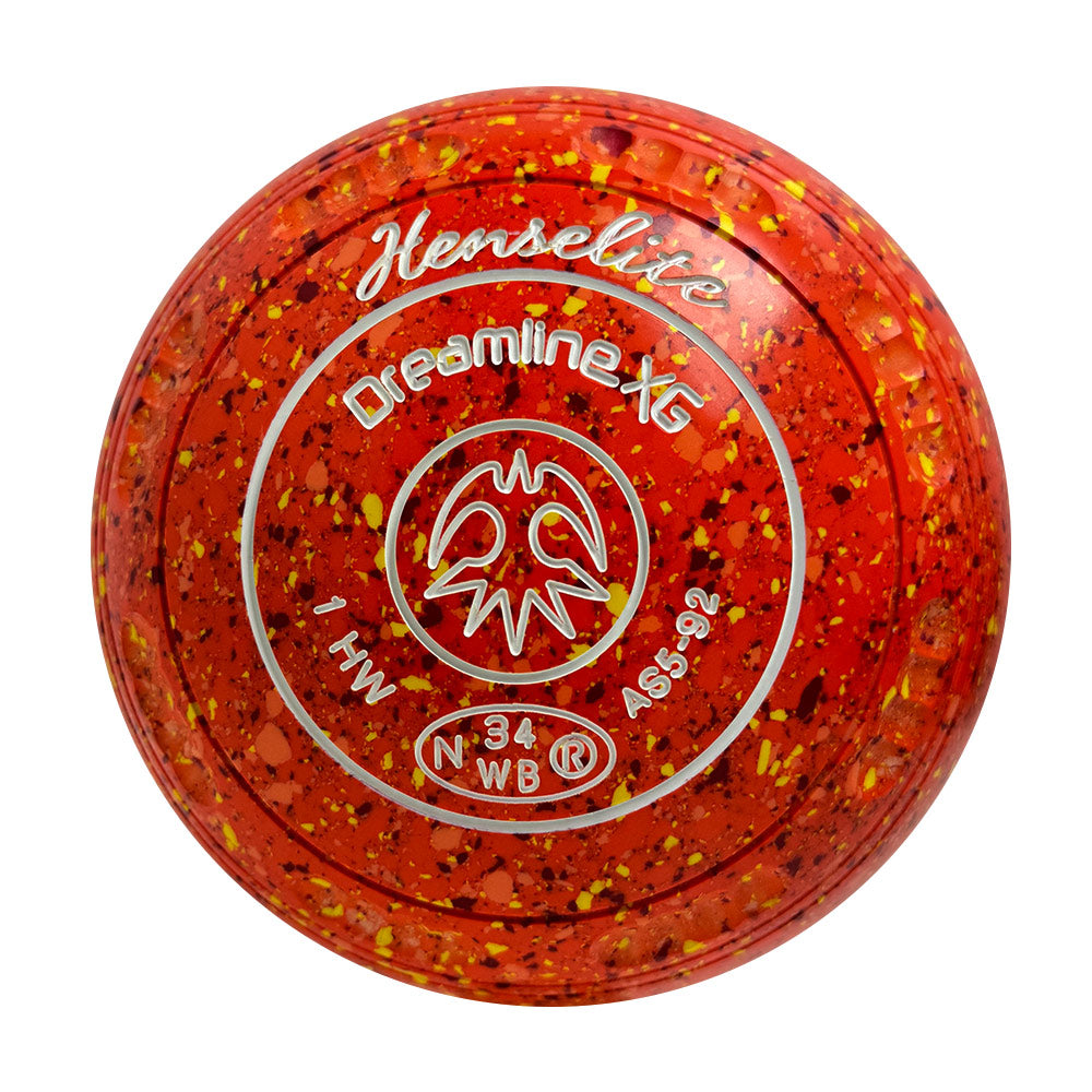 Henselite Dreamline XG Lawn Bowls Size 1 Heavy Gripped - Sunburst AS5-92