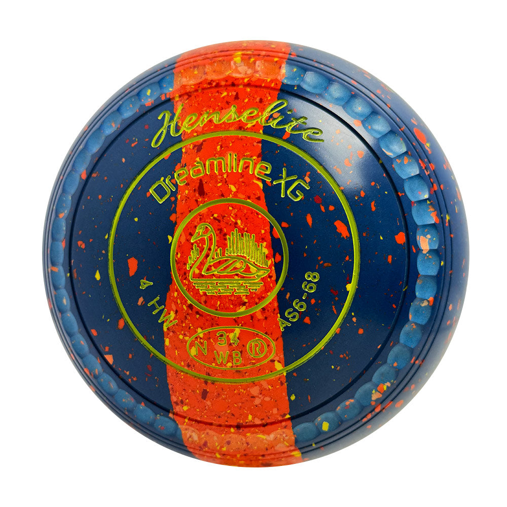 Henselite Dreamline XG Lawn Bowls Size 4 Heavy Gripped - Express Trilogy AS6-68