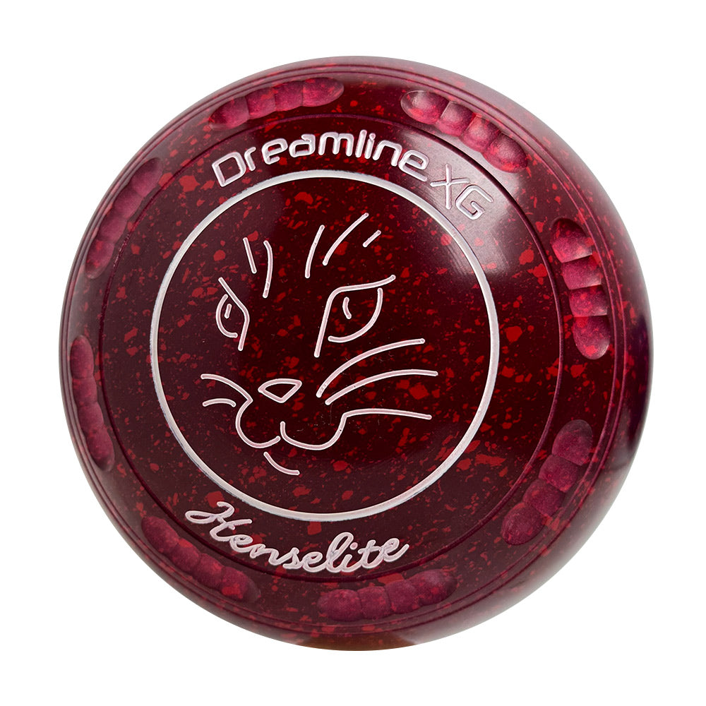 Henselite Dreamline XG Lawn Bowls Size 3 Heavy Gripped - Ruby Rich - AT4-52