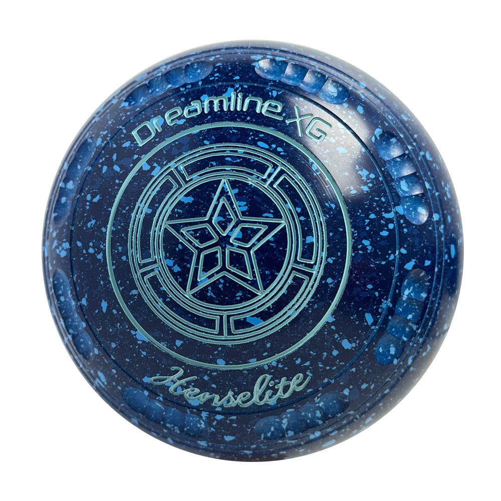 Henselite Dreamline XG Lawn Bowls Size 3 Heavy Gripped - Denim - AT9-50