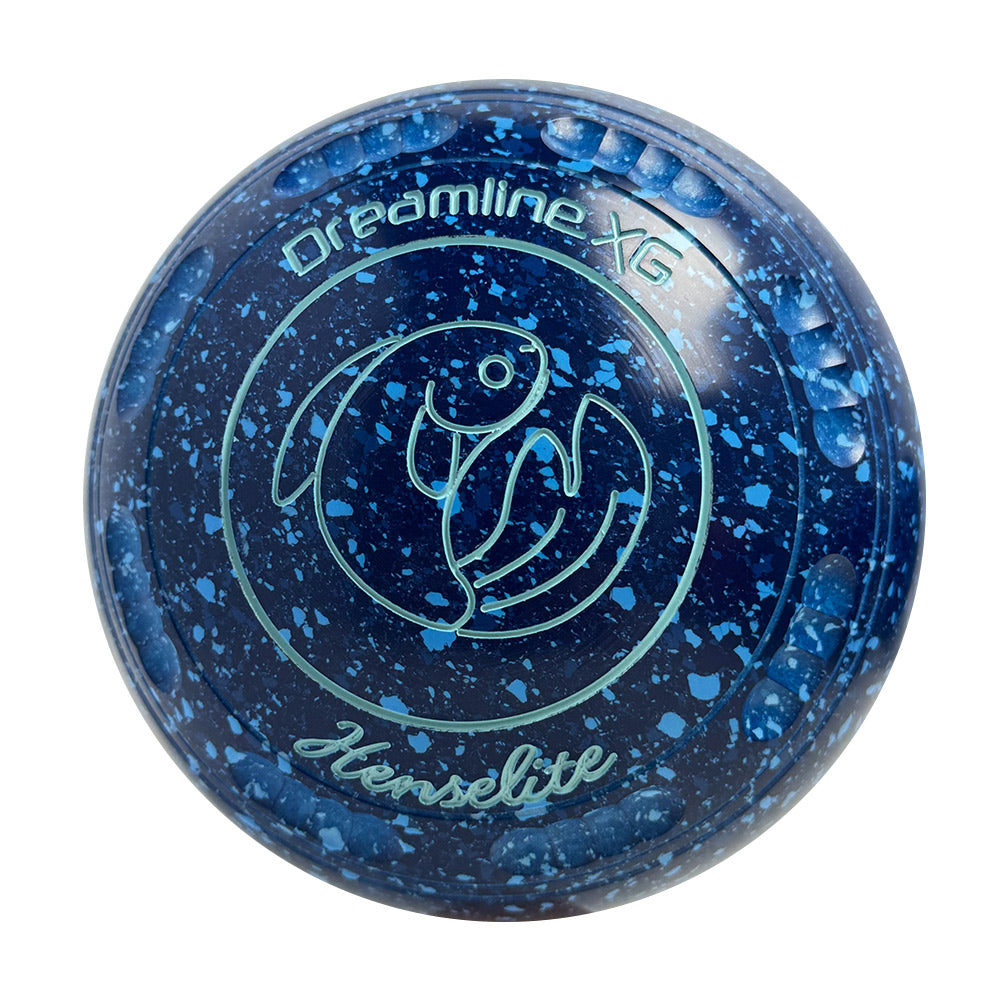 Henselite Dreamline XG Lawn Bowls Size 3 Heavy Gripped - Denim - AT9-51