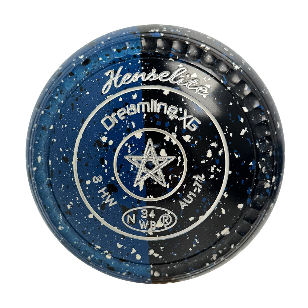 Henselite Dreamline XG Lawn Bowls Size 3 Heavy Gripped - Insignia Duo - AU1-77