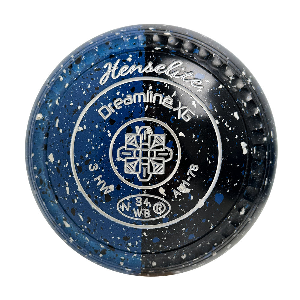 Henselite Dreamline XG Lawn Bowls Size 3 Heavy Gripped - Insignia Duo - AU1-78