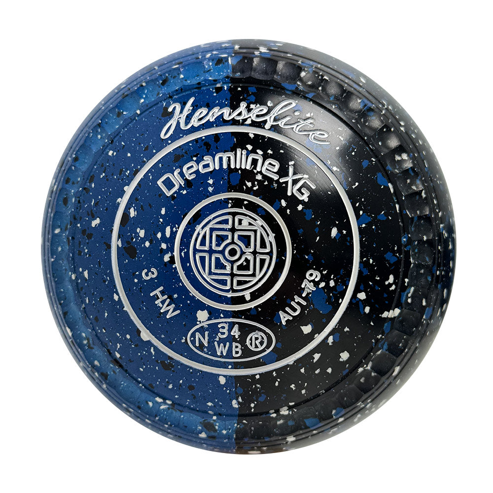 Henselite Dreamline XG Lawn Bowls Size 3 Heavy Gripped - Insignia Duo - AU1-79