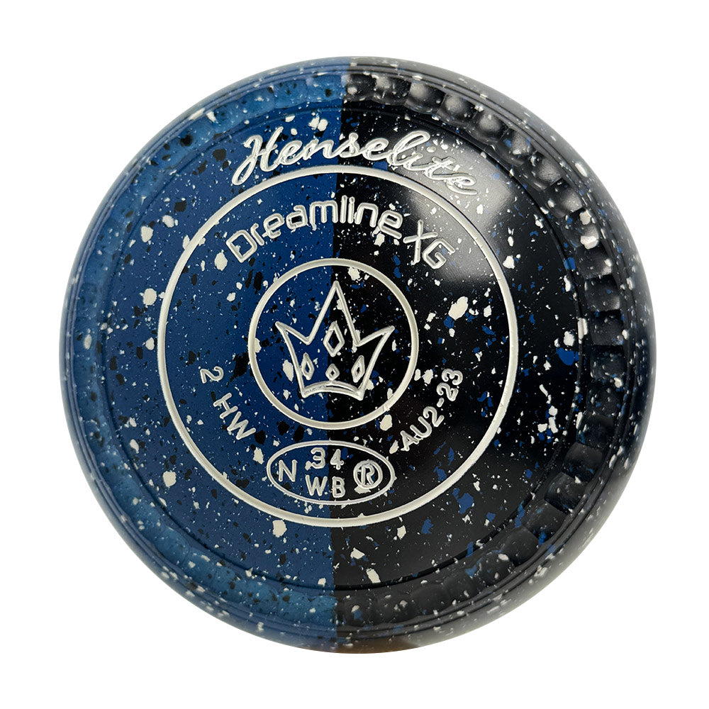 Henselite Dreamline XG Lawn Bowls Size 2 Heavy Gripped - Insignia Duo - AU2-23