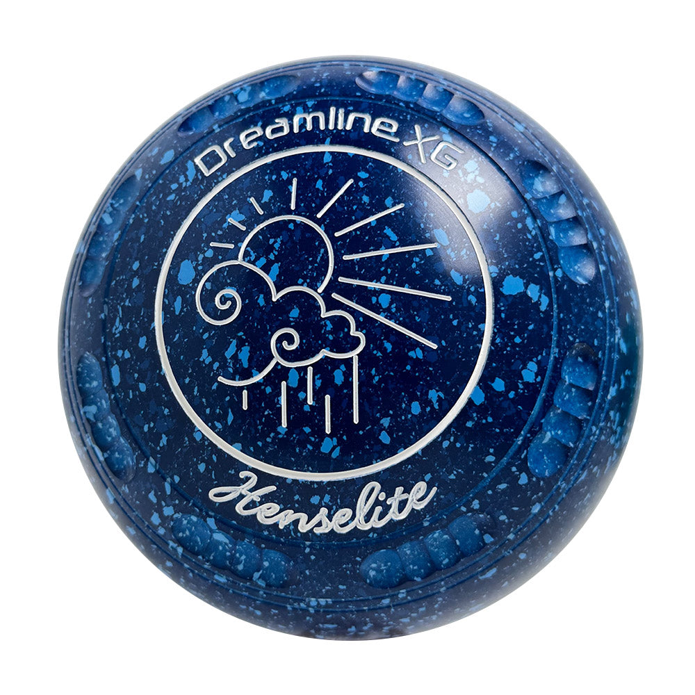 Henselite Dreamline XG Lawn Bowls Size 4 Heavy Gripped - Denim  AU3-24