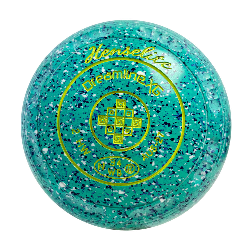 Henselite Dreamline XG Lawn Bowls Size 2 Heavy Gripped - Seaspray  AU5-27
