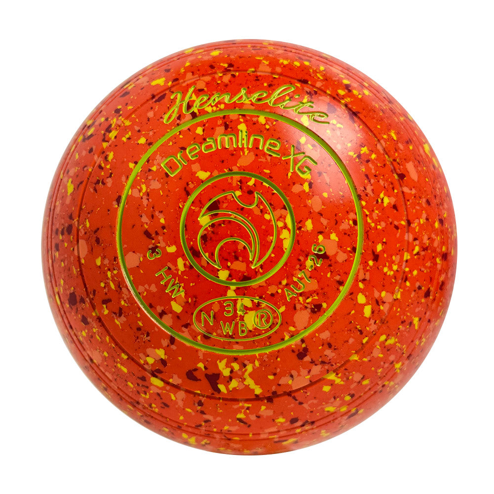 Henselite Dreamline XG Lawn Bowls Size 3 Heavy Non-Gripped - Sunburst  AU7-26