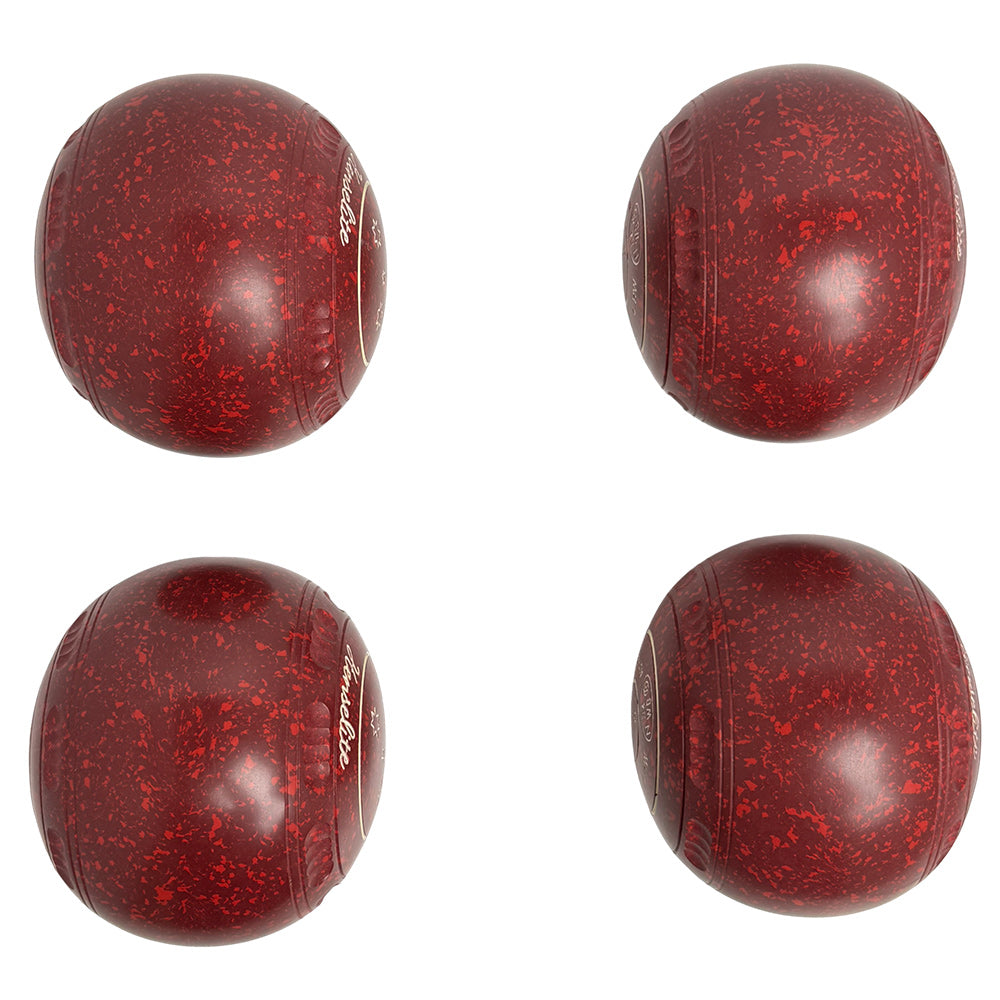 Henselite (Pre-Owned) Dreamline XG Lawn Bowls Size 4 Heavy Gripped - Ruby Rich