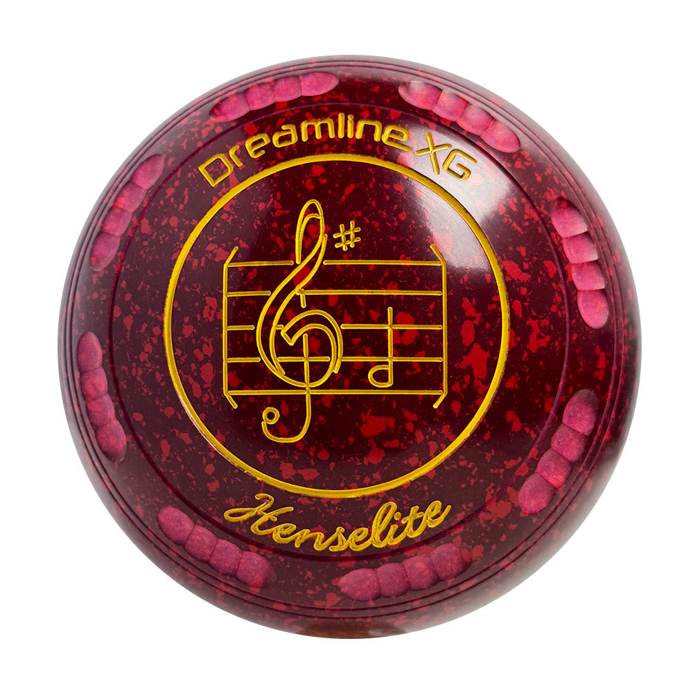 Henselite Dreamline XG Lawn Bowls Size 3 Heavy Gripped - Ruby Rich  AU8-72