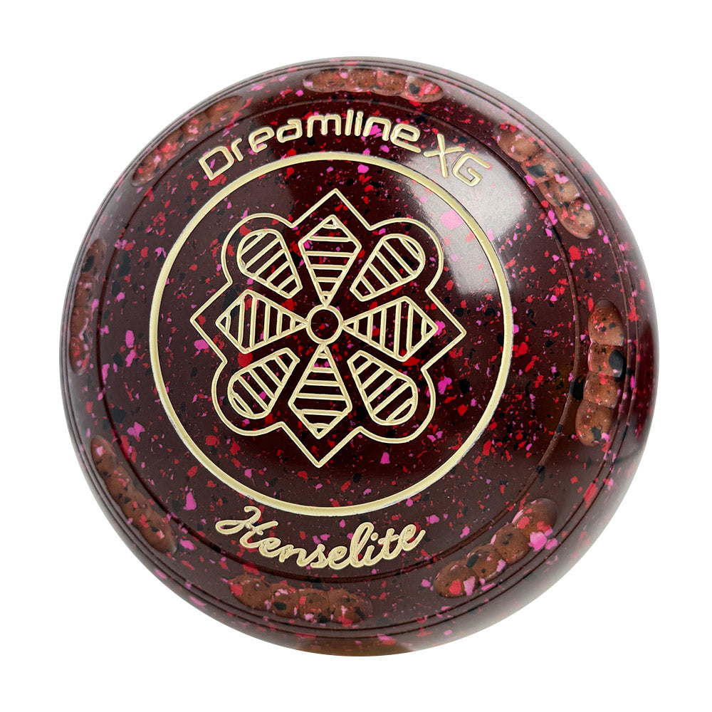Henselite Dreamline XG Lawn Bowls Size 1 Heavy Gripped - Cherry AU9-04
