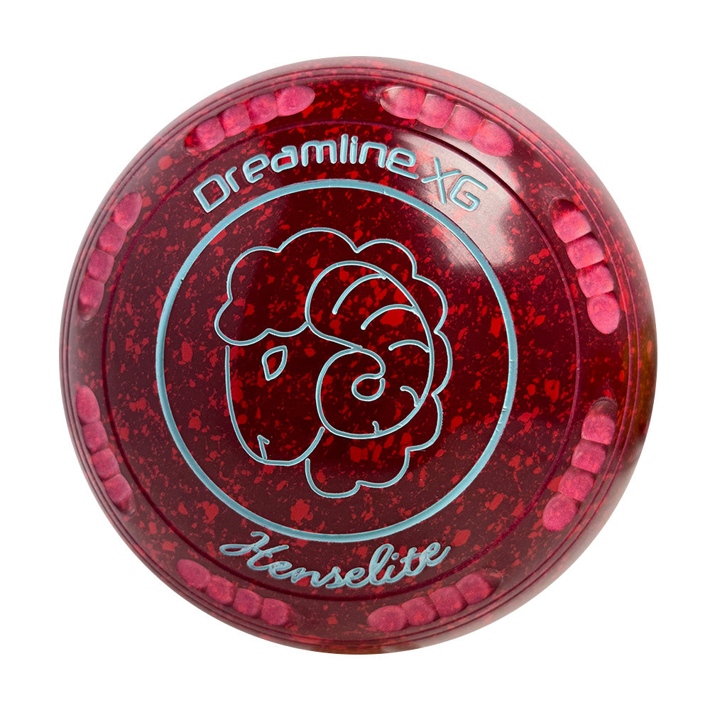 Henselite Dreamline XG Lawn Bowls Size 2 Heavy Gripped - Ruby Rich  AV3-66
