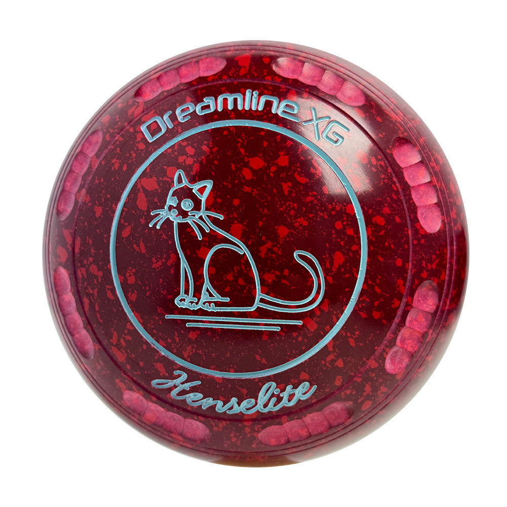 Henselite Dreamline XG Lawn Bowls Size 2 Heavy Gripped - Ruby Rich  AV3-60