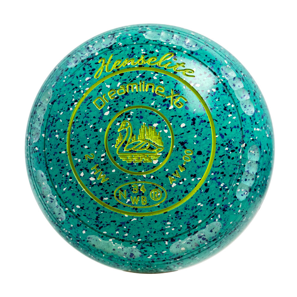 Henselite Dreamline XG Lawn Bowls Size 2 Heavy Gripped - Seaspray  AV4-00