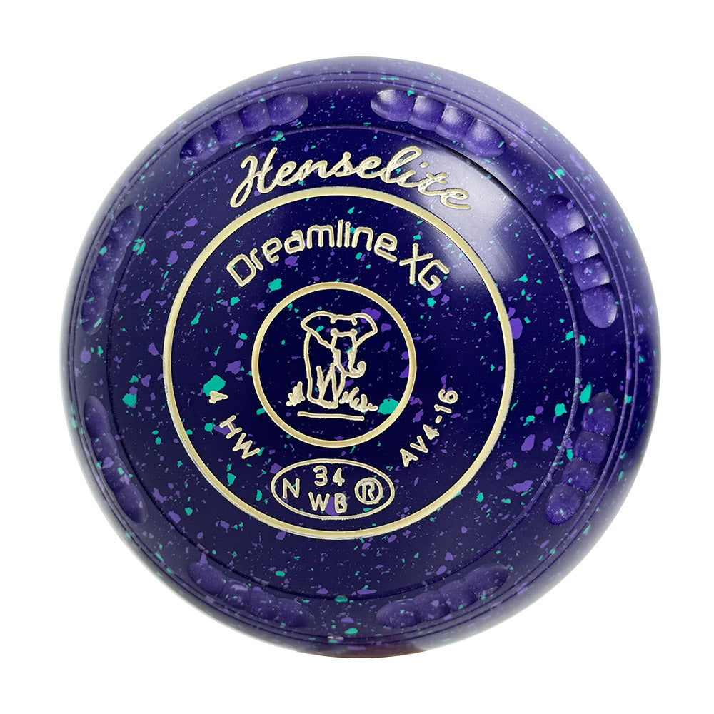 Henselite Dreamline XG Lawn Bowls Size 4 Heavy Gripped - Grapevine AV4-16