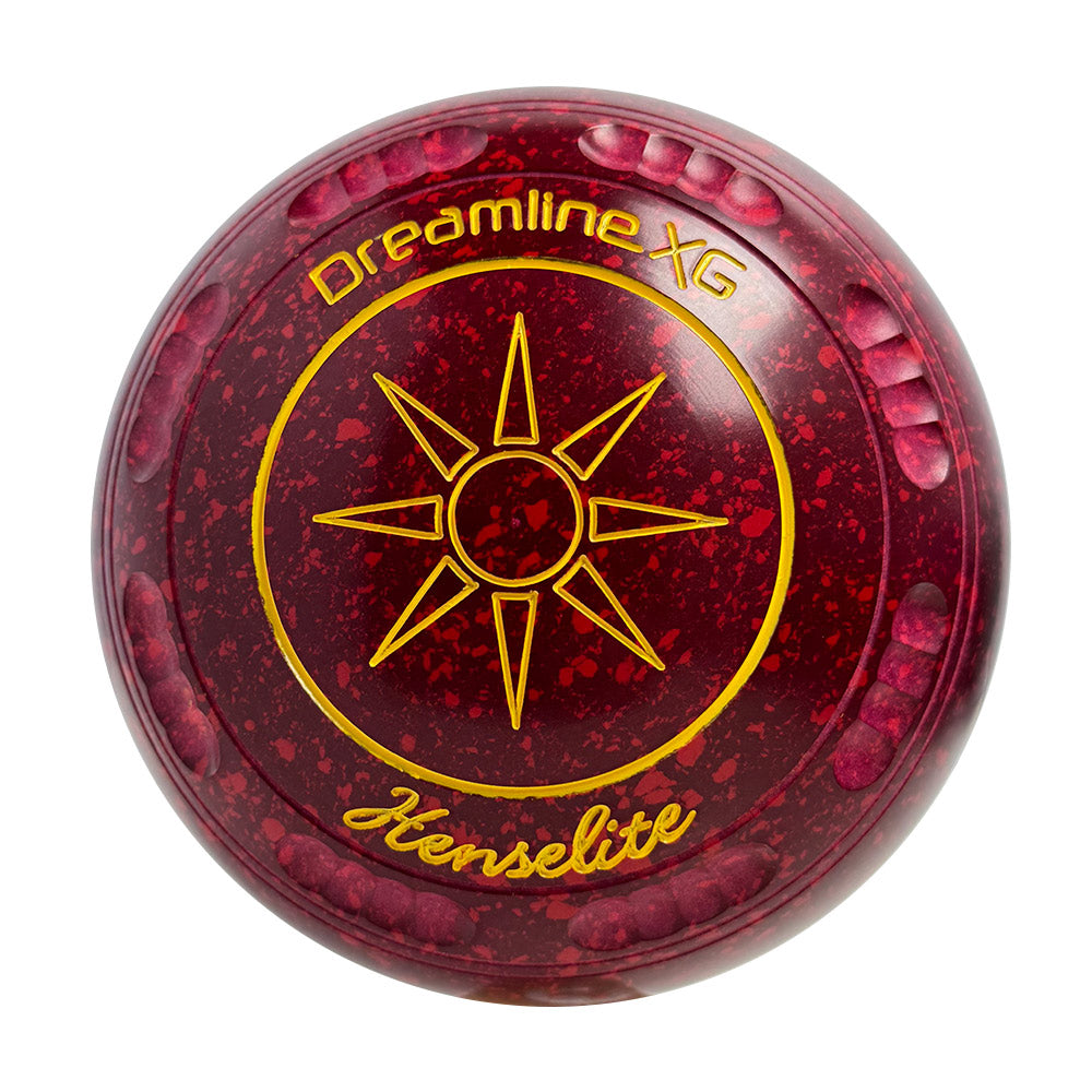 Henselite Dreamline XG Lawn Bowls Size 3 Heavy Gripped - Ruby Rich  AV4-20