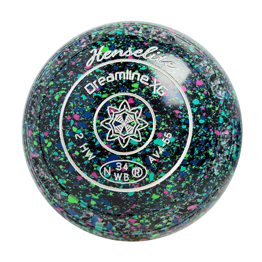 Henselite Dreamline XG Lawn Bowls Size 2 Heavy Gripped - Mystic  AV4-55