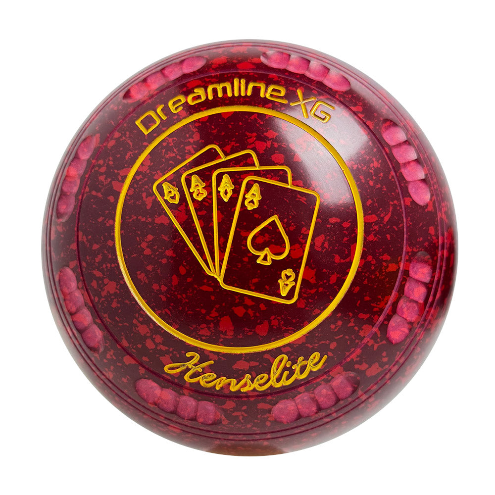 Henselite Dreamline XG Lawn Bowls Size 3 Heavy Gripped - Ruby Rich - AV9-20
