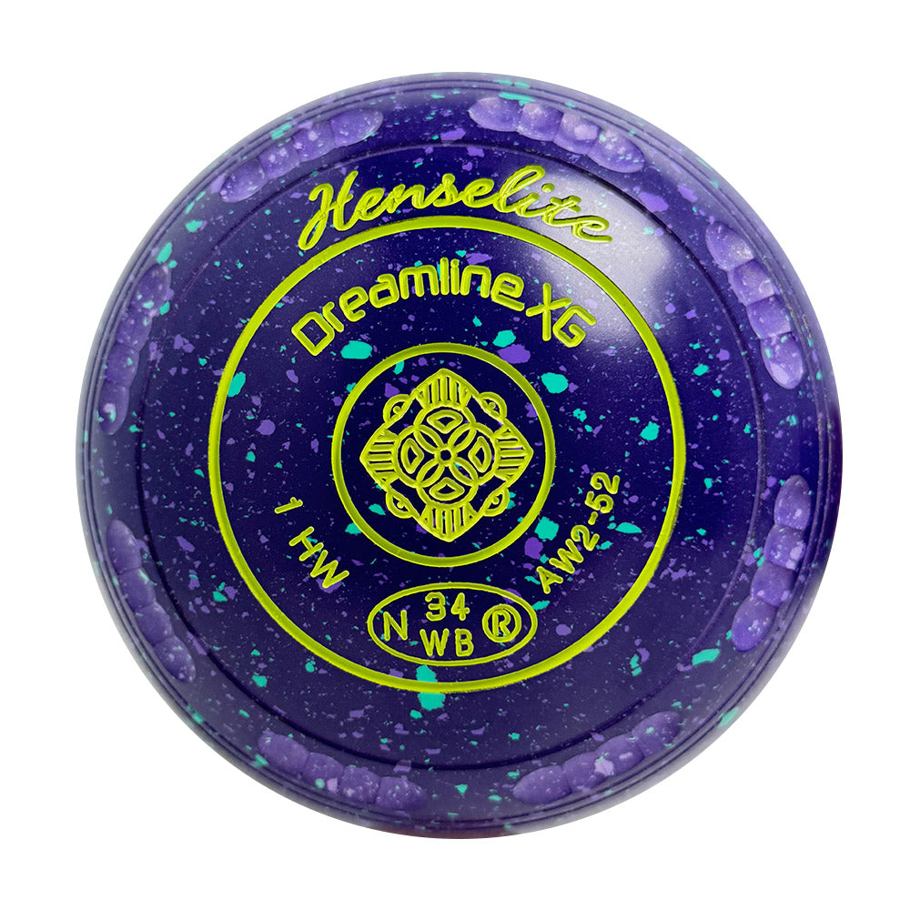 Henselite Dreamline XG Lawn Bowls Size 1 Heavy Gripped - Grapevine  AW2-52