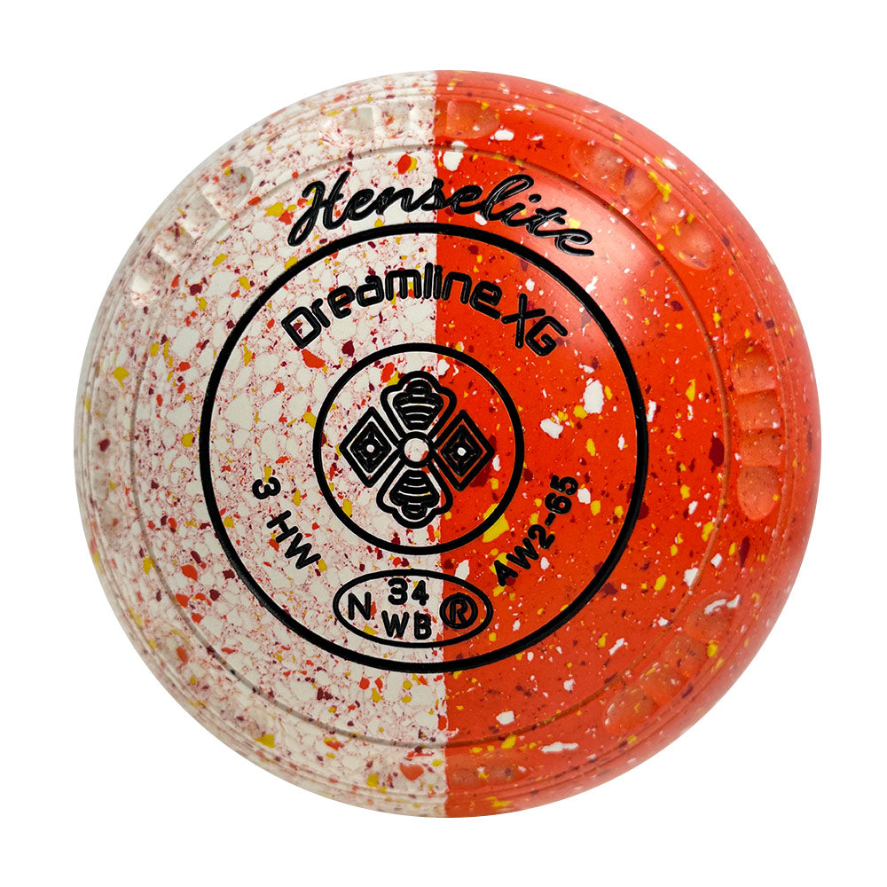 Henselite Dreamline XG Lawn Bowls Size 3 Heavy Gripped - Magnitude Duo - AW2-65