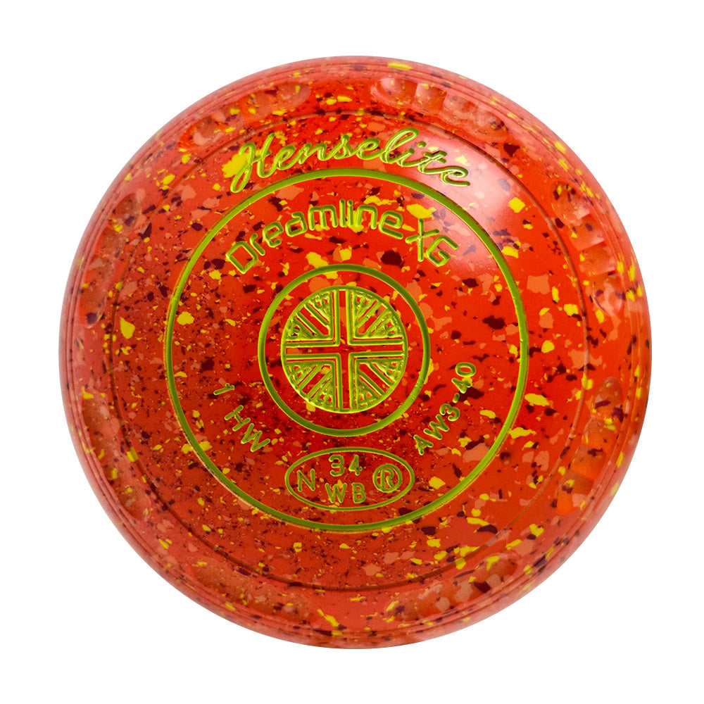 Henselite Dreamline XG Lawn Bowls Size 1 Heavy Gripped - Sunburst AW3-40