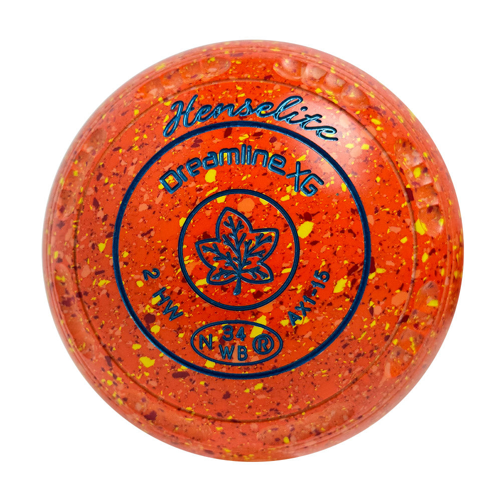 Henselite Dreamline XG Lawn Bowls Size 2 Heavy Gripped - Sunburst  - AX1-15