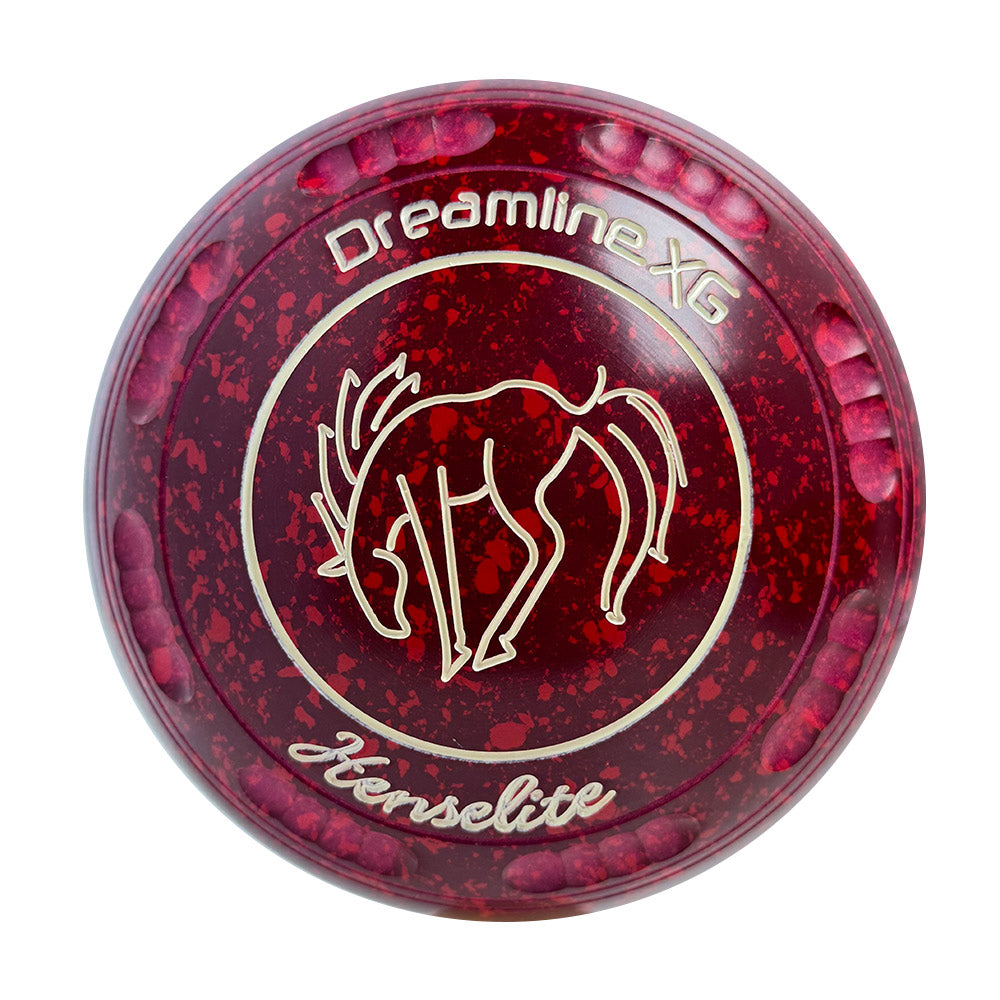 Henselite Dreamline XG Lawn Bowls Size 3 Heavy Gripped - Ruby Rich  AX8-13