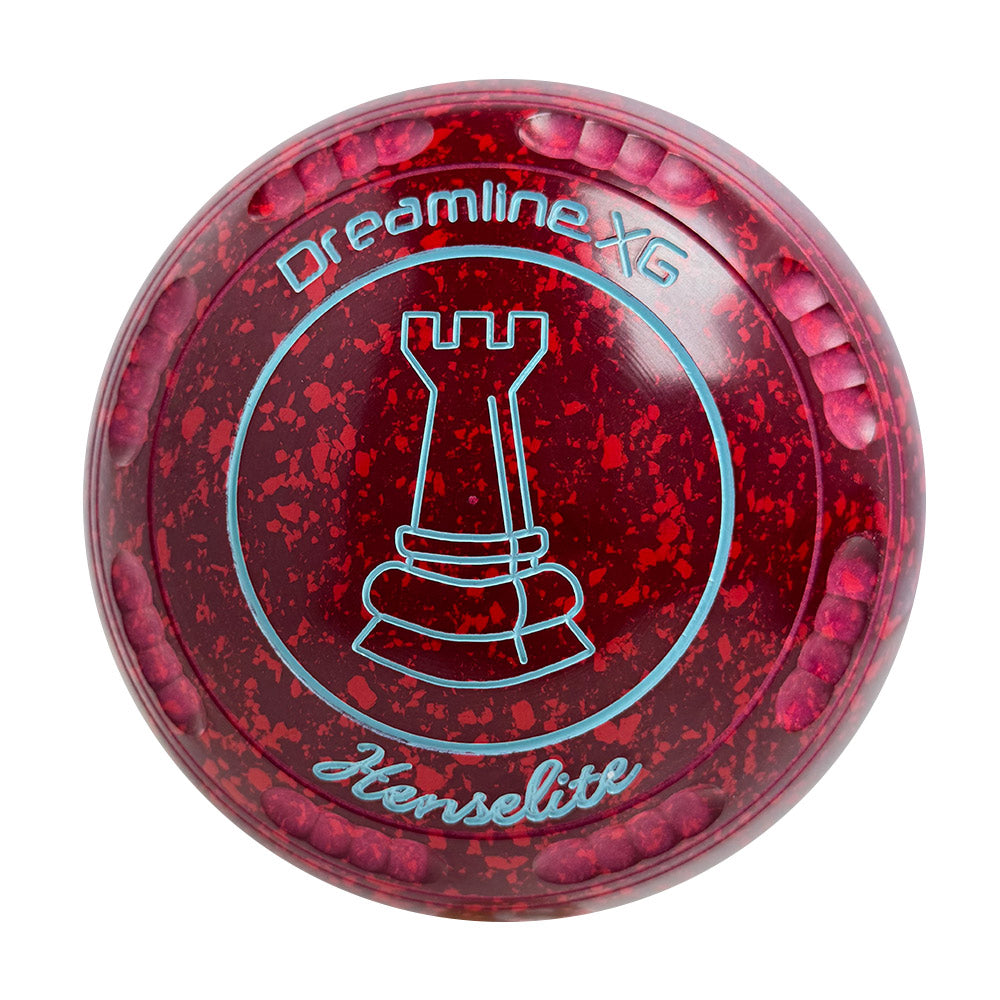 Henselite Dreamline XG Lawn Bowls Size 3 Heavy Gripped - Ruby Rich  AX8-16