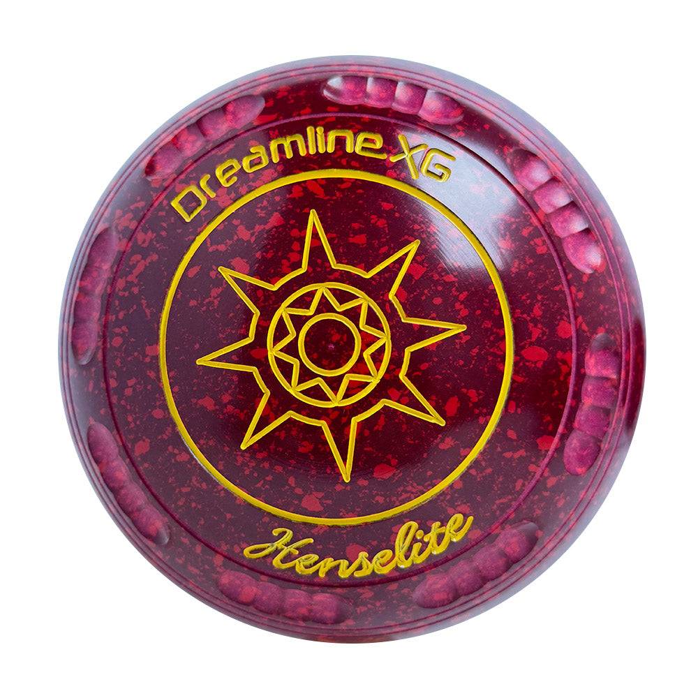 Henselite Dreamline XG Lawn Bowls Size 3 Heavy Gripped - Ruby Rich AX8-22