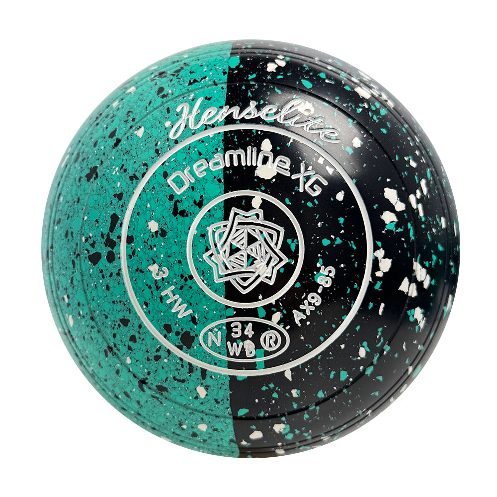 Henselite Dreamline XG Lawn Bowls Size 3 Heavy Non-Gripped - Matrix Duo AX9-85