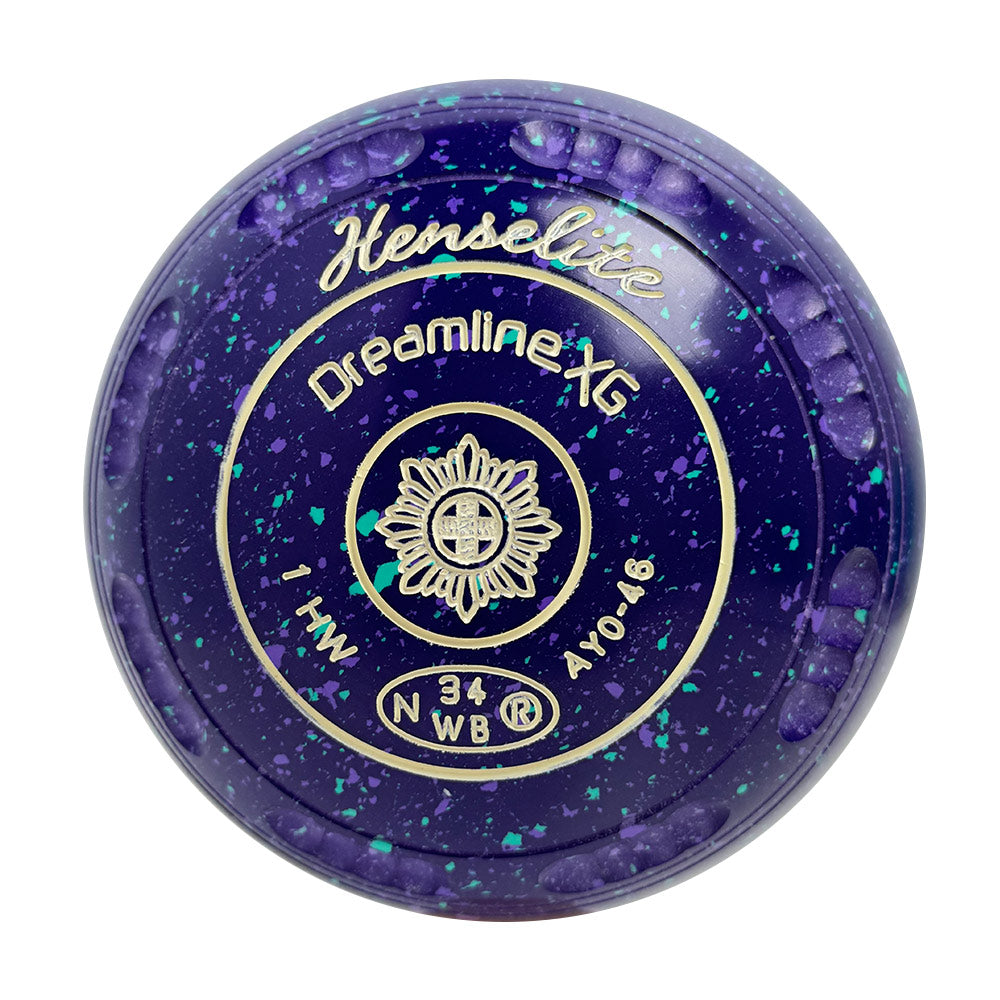 Henselite Dreamline XG Lawn Bowls Size 1 Heavy Gripped - Grapevine AY0-46