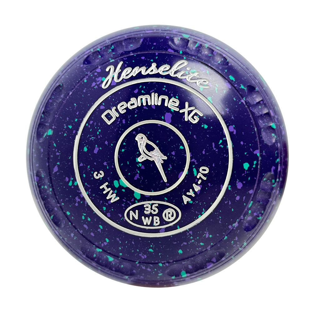Henselite Dreamline XG Lawn Bowls Size 3 Heavy Gripped - Grapevine - AY4-70
