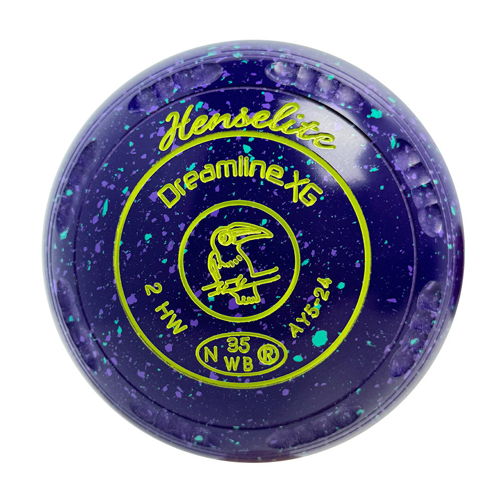 Henselite Dreamline XG Lawn Bowls Size 2 Heavy Gripped - Grapevine  - AY5-24