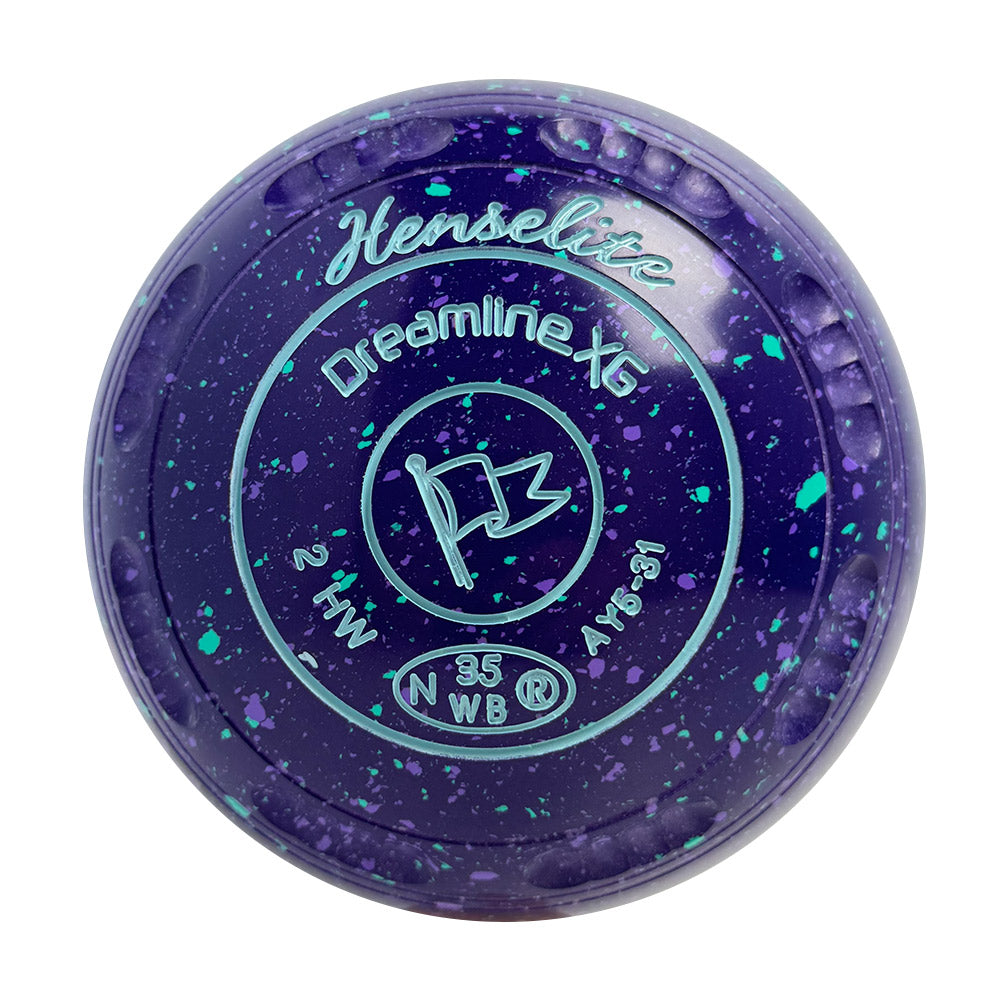 Henselite Dreamline XG Lawn Bowls Size 2 Heavy Gripped - Grapevine - AY5-31