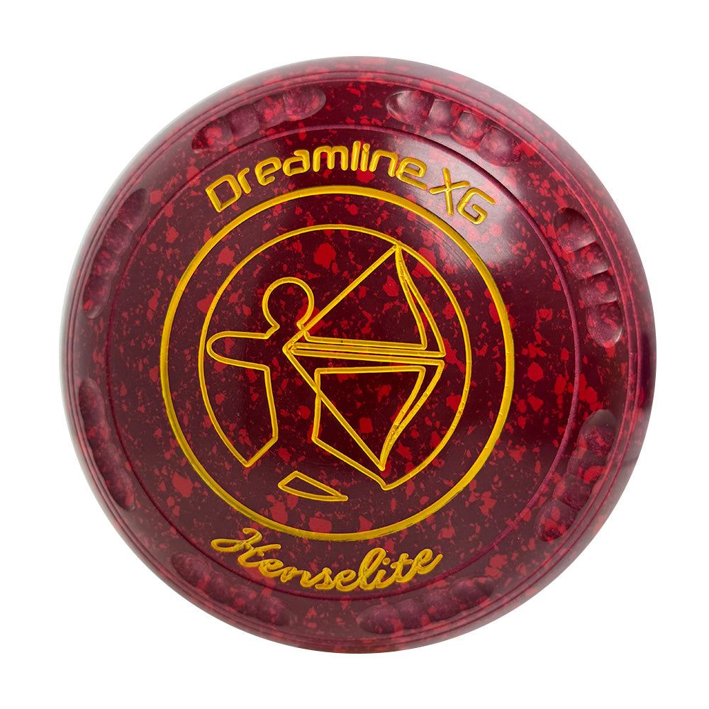 Henselite Dreamline XG Lawn Bowls Size 4 Heavy Gripped - Ruby Rich AY6-20