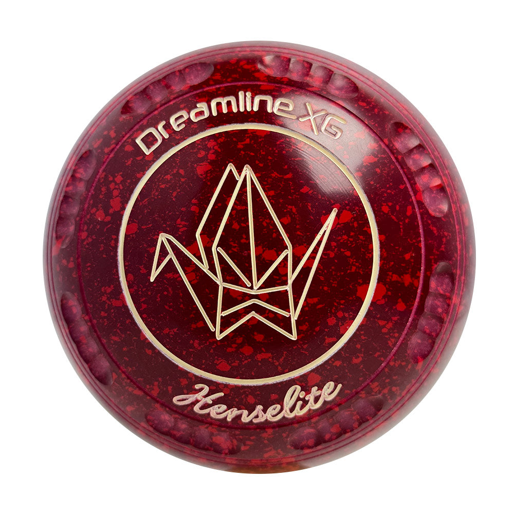 Henselite Dreamline XG Lawn Bowls Size 3 Heavy Gripped - Ruby Rich AY6-45