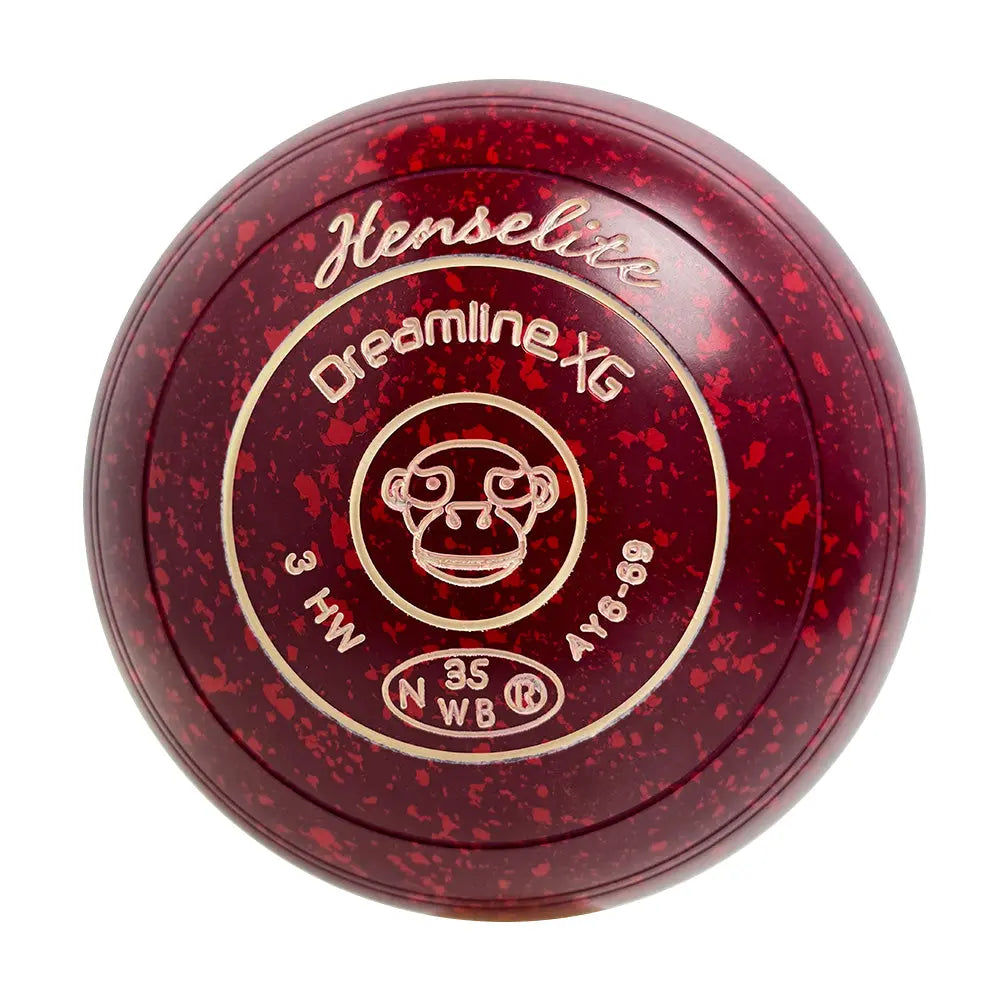 Henselite Dreamline XG Lawn Bowls Size 3 Heavy Non-Gripped - Ruby Rich  AY6-69 - Bowls City