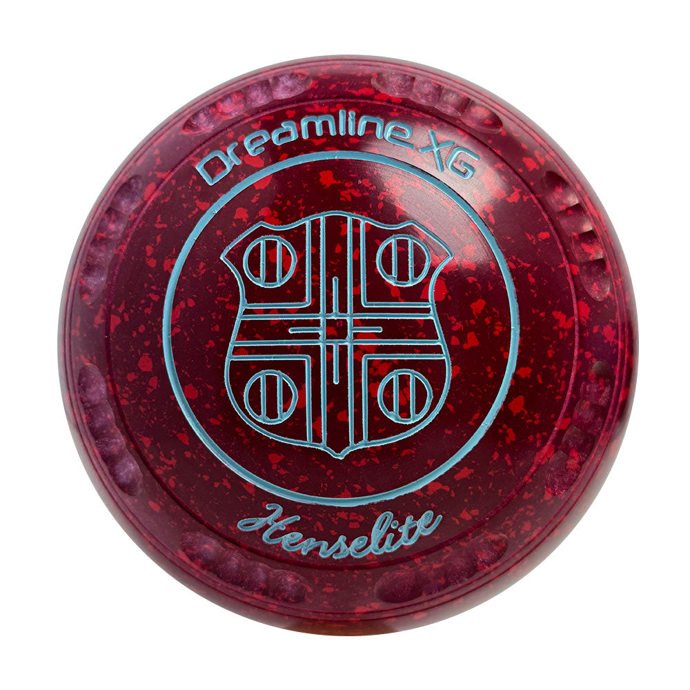 Henselite Dreamline XG Lawn Bowls Size 1 Heavy Gripped - Ruby Rich - AY7-34